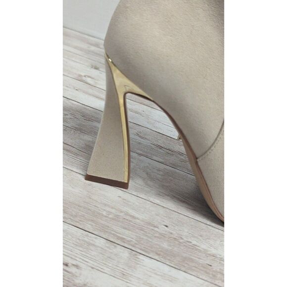 JLO Jennifer Lopez Gorgina Size 8.5M Tapioca Pointed Toe Side Zip Ankle Booties - Picture 8 of 14